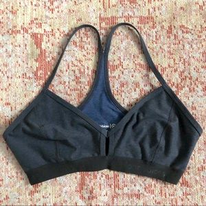 NWOT Outdoor Voices Navy Black Steeplechase Bra